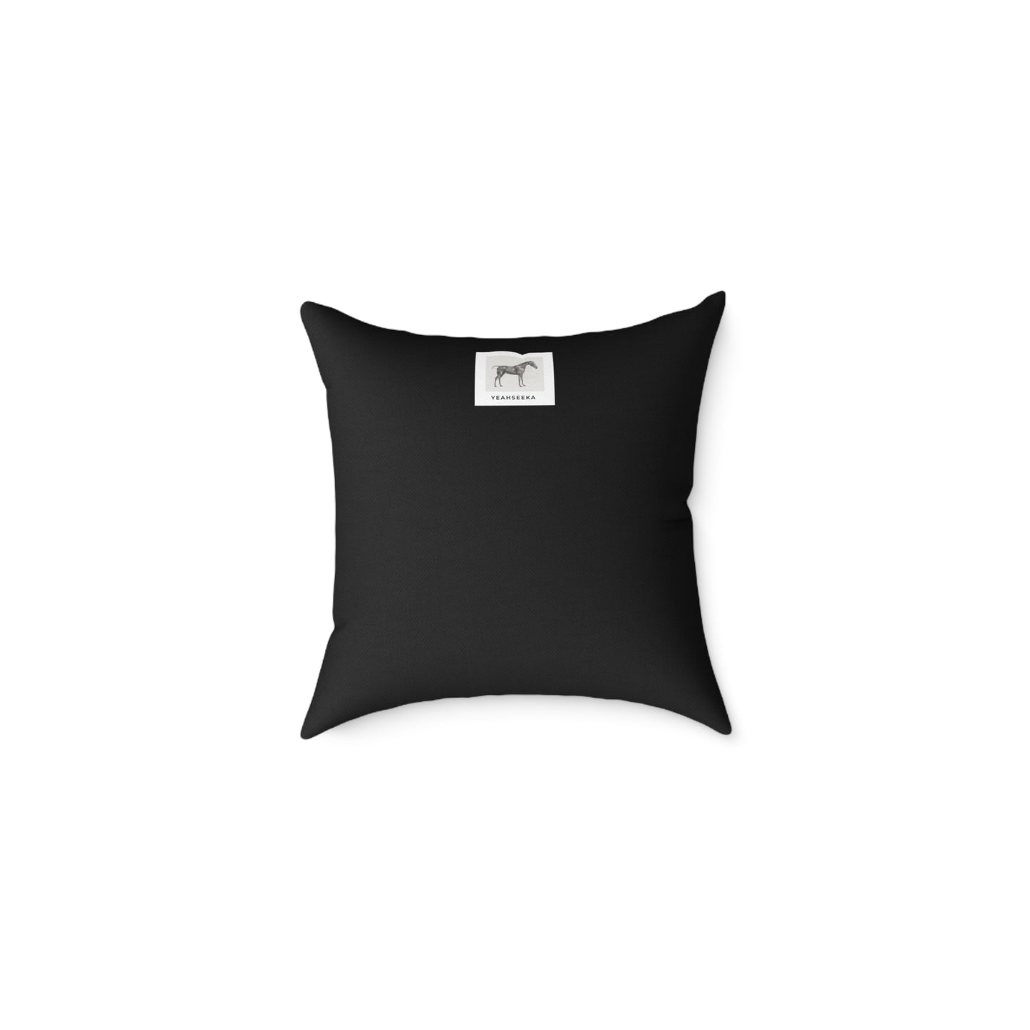 Unicorn Resting in a Garden Square Poly Canvas Pillow