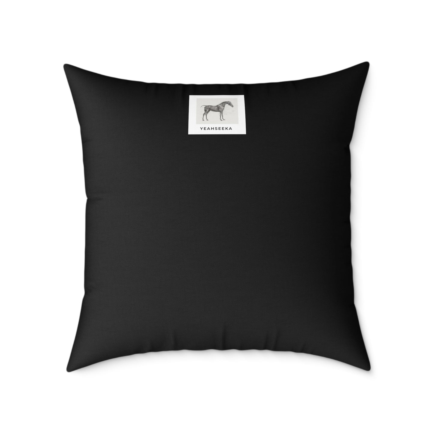 Unicorn Resting in a Garden Square Poly Canvas Pillow