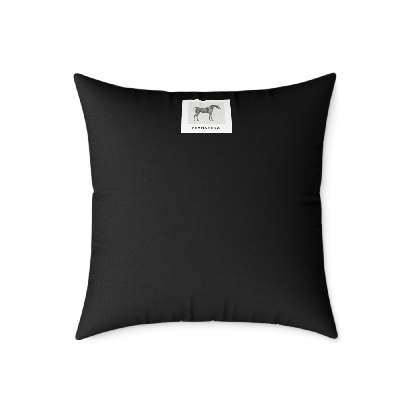 Unicorn Resting in a Garden Square Poly Canvas Pillow