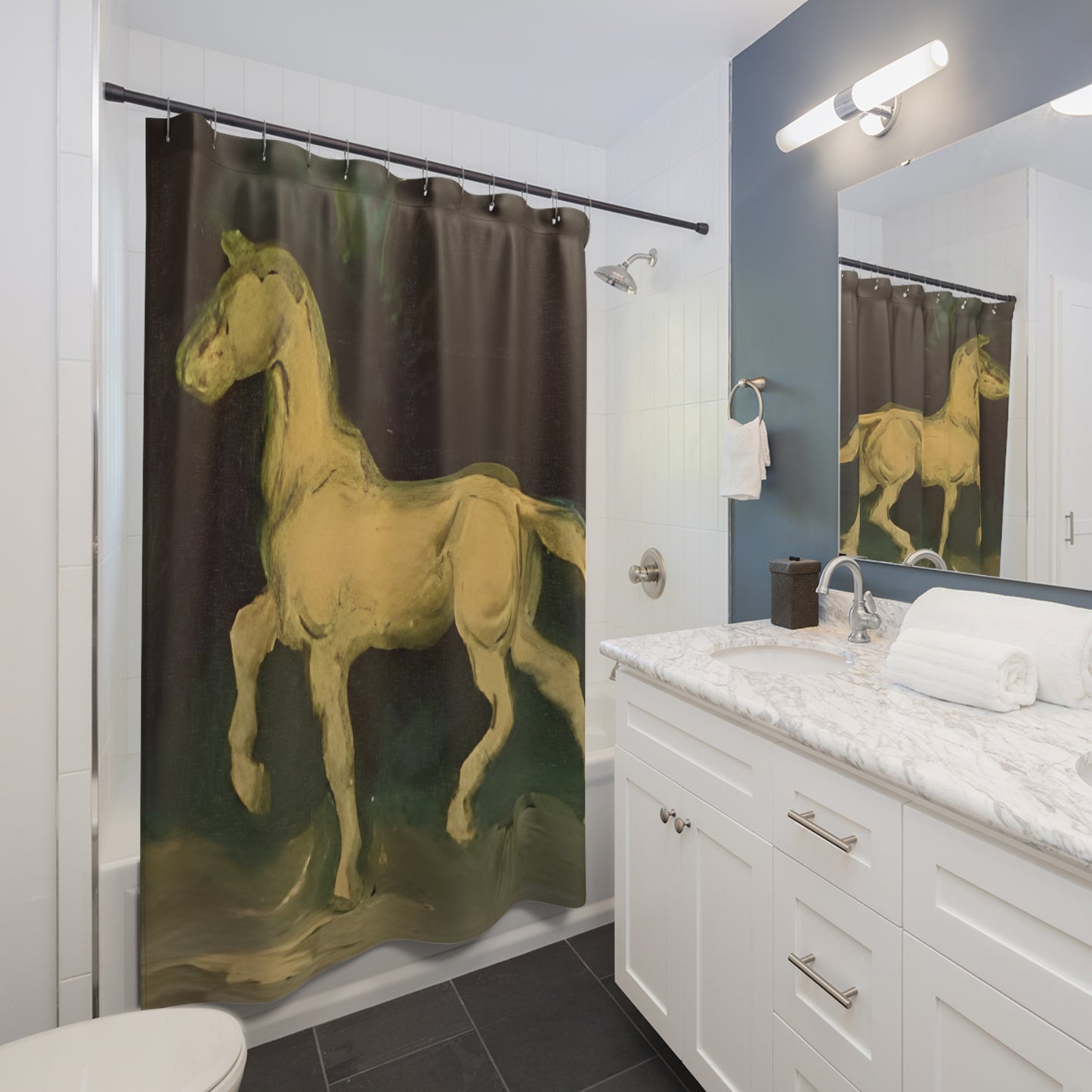 Van Goghs Horse Shower Curtain