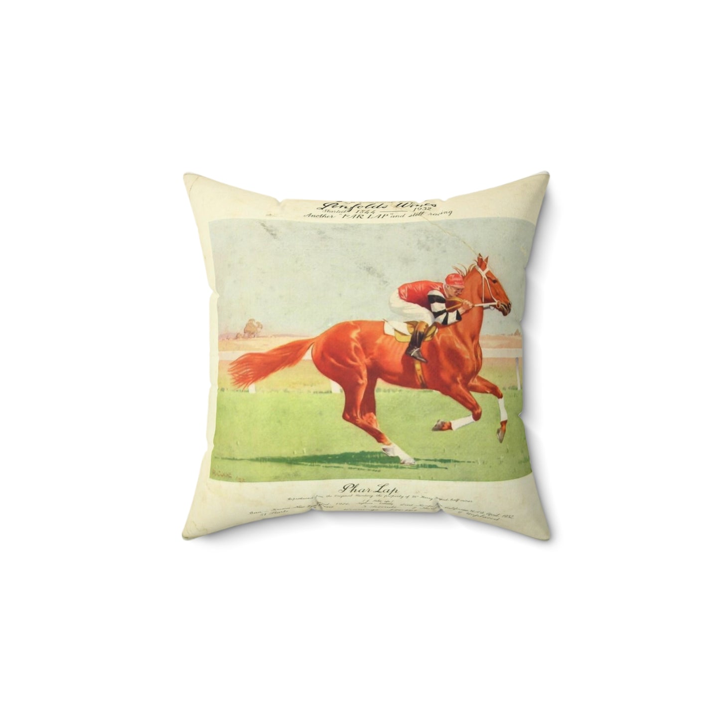 Phar Lap Square Pillow