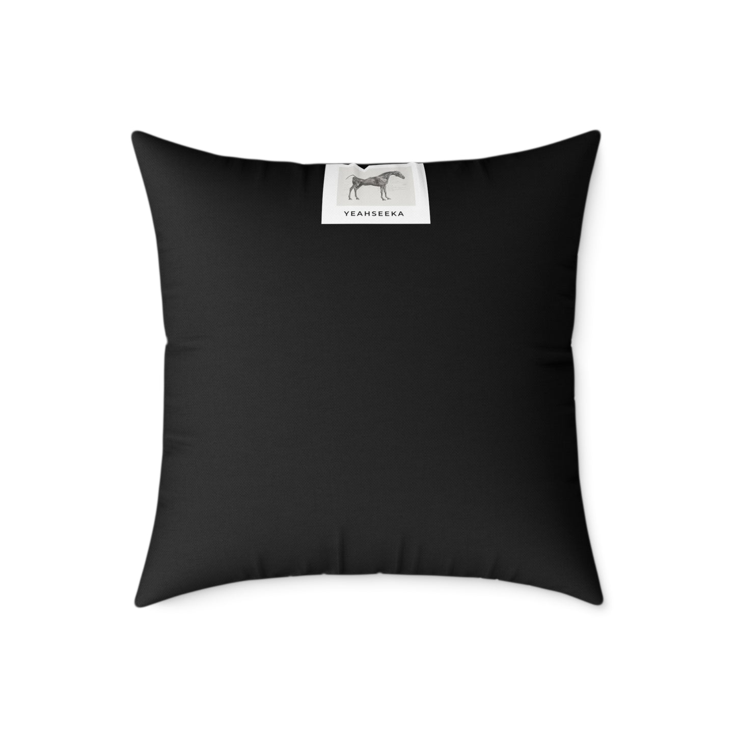 Horse Frightened by Lightning Square Pillow