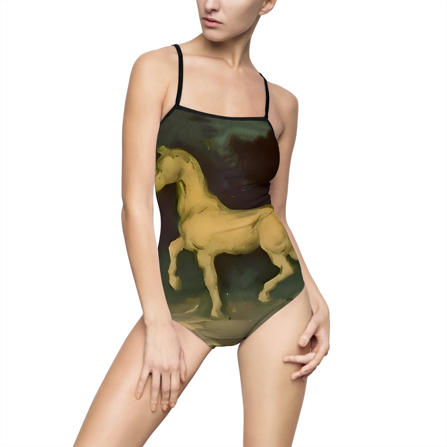 Van Goghs Horse One-piece Swimsuit