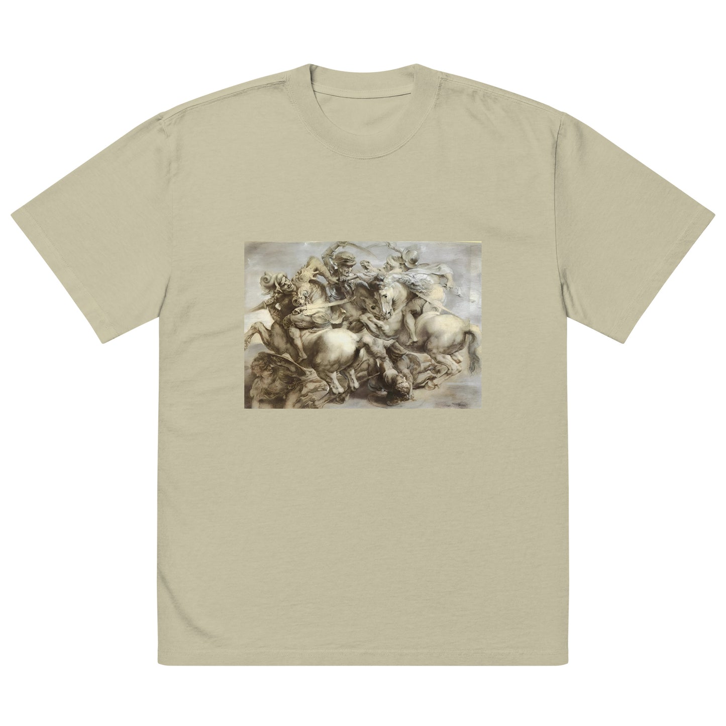 Battle of Anghiari Oversized faded t-shirt